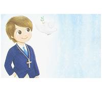 Mopec x670.3 - Lot de 25 Cartes avec Une Illustration de première Communion de garçon