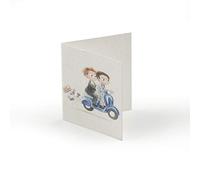 Mopec X830 - Invitation de Mariage Mariés en Moto, Pack de 100 pièces