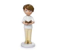 Mopec Y100 Figurine pour gâteau communion enfant avec Bible 13 cm