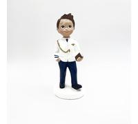 Mopec Y956 Figurine pour gâteau Communion Amiral, 13 cm, Multicolore, 5 x 13 cm