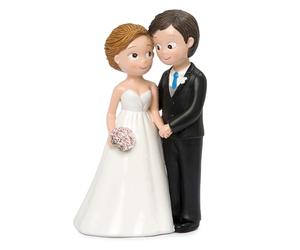 Mopec Y97 Figurine pour gâteau Pop & Fun Mariés affectueux 16 cm, multicolore, normal