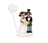 Mopec Z930 - Cadre Couple avec chistera et Bouquet Jaune avec 2 Chocolats, Pack de 6 unités