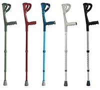 Mopedia RP701V Paire de béquilles pour avant-bras Vert