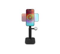 mophie 3-in-1 - Support de chargement sans fil - extensible, avec MagSafe + adaptateur secteur - 15 Watt - Certifié MFI - Europe