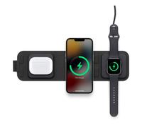 mophie 401311507 chargeur d'appareils mobiles Écouteurs, Casque, Smartphone, Smartwatch Noir USB Recharge sans fil Charge rapide Intérieure