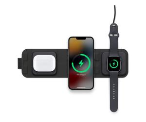 mophie 401311507 chargeur d'appareils mobiles Casques, Casque, Smartphone, Smartwatch Noir USB Recharge sans fil Charge rapide Intérieure