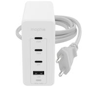 MOPHIE / CHARGEUR SECTEUR GaN / 120W / 4 x USB (2 x USB-C + 2 x USB-A) / BLANC