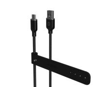 MOPHIE / CÂBLE USB-A vers USB-C / 1?m / NYLON TRESSÉ RENFORCÉ / NOIR