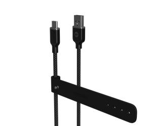 MOPHIE / CÂBLE USB-A vers USB-C / 1?m / NYLON TRESSÉ RENFORCÉ / NOIR