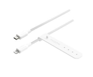 MOPHIE / CÂBLE USB-C vers Lightning / 2?m / NYLON TRESSÉ RENFORCÉ / BLANC