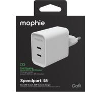 MOPHIE / CHARGEUR SECTEUR GAN / DOUBLE USB-C PD / 45W / BLANC / ROC2026