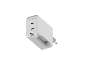 MOPHIE / CHARGEUR SECTEUR GAN / DOUBLE USB-C PD + CÂBLE USB-C RÉTRACTABLE / 67W / BLANC / ROC2026