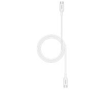 mophie essentials - Câble USB - 24 pin USB-C (M) pour 24 pin USB-C (M) - 2 m - chargement rapide jusqu'à 60 W - blanc