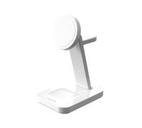mophie Snap+ 3-in-1 Wireless Charge Stand Casque, Smartphone, Smartwatch Blanc USB Recharge sans fil Charge rapide Intérieure