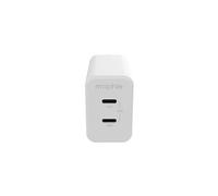 mophie speedport 45 - Adaptateur secteur - 45 Watt - PD, Fast Charge - 2 connecteurs de sortie (USB-C) - blanc - Europe