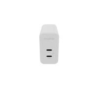 mophie speedport 67 - Adaptateur secteur - 67 Watt - Fast Charge, PD - 2 connecteurs de sortie (24 pin USB-C) - blanc - Europe