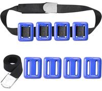 MOPHOEXII Lot de 4 Courroies de plongée avec Poids, Poids de plongée revêtus de Plomb pour plongée sous-Marine, Ceinture de plongée en Nylon avec Boucle à dégagement Rapide en métal pour la plongée