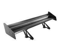 Mophorn Aileron Universel 110 cm arrière en Aluminium léger Spoiler Aile d'ange réglable Unique Pont Racing Spoiler Bgw Drift JDM Drift Noir