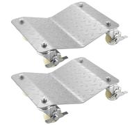 Mophorn Chariot de déplacement de voiture 12 x 15 pouces, 2 pièces de chariot positionneur pour stationnement, capacité 500 kg, remorque pour voiture