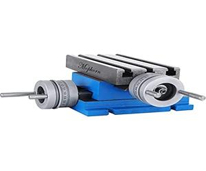 Mophorn Table de Glissière de Forage 185 × 100 mm，Table de Travail de Fraisage à Composé ，Table de Forage Croisée Haute précision pour Fraiseuse et Perceuse Support de Foret d'Établi