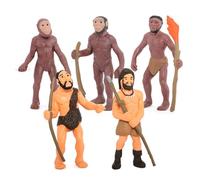 mophrati 1 Ensemble Figurine Primitive Homme des cavernes modèles Imagination Jouets d'apprentissage sans bavure Outils pédagogiques durabilité Figurines d'action pour Enfant