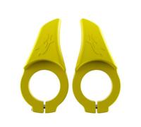 mophrati 1 paire d'extrémités de guidon en plastique de vélo poignée intérieure vélo ergonomique petits accessoires Extender fixation vélos, Jaune