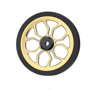 mophrati 1 Paire Easywheel économie de Main-d'œuvre Multicolore scellé roulement Facile Roues Pousser pneus Pliant vélo Partie Plat Cyclisme Fournitures, Or