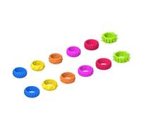 mophrati 12 Anneaux de Jouets adaptés pour aux Enfants, Texture Silicone, pour Les salles de Classe, soulagement des autistes