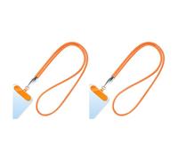 mophrati 2 pièces lanière réglable avec lanière 2 pièces Sangle Durable Cou cellulaire/Ensemble bandoulière pour Femmes lanières de Cou, Orange