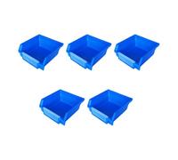 mophrati 5X boîte à Outils bac de Rangement Mallette empilable commodité Grande capacité Fournitures d'atelier bacs de cueillette Lisses et Peu encombrants, Tapez 4