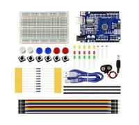 mophrati 81 pièces/ensemble Kit de démarrage facile et sécurisé pour les passionnés d'arduino platine de prototypage fil R3 emballage sûr et sécurisé amusant et Simple