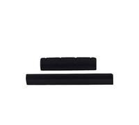 mophrati Accessoire de réparation pour ukulélé : sillet et chevalet de guitare à fentes en bois d'ébène. Clarté et richesse du son. Sillet pour guitare ukulélé 4 cordes