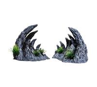 mophrati Accessoires de décoration pour Aquarium avec Poissons Rouges et Combattants. Mettez en Valeur Une scène sous-Marine Artistique Unique et Vivante. Accessoire Mignon et créatif pour Terrarium.
