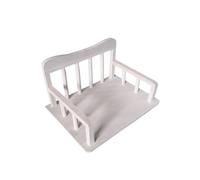 mophrati Accessoires de Photographie Nouveau-né Aide lit en Bois Banc en Bambou Assistant Outil auxiliaire Meubles bébé Douche Pleine Lune Studio, Blanc