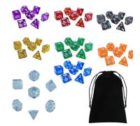 mophrati Accessoires pour Jeux de rôle : Ensemble de dés de Couleurs Assorties, conçus pour des Lancers faciles et Une expérience de Jeu complète. Jeu de