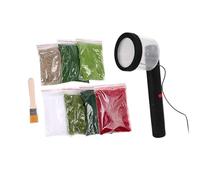 mophrati Accessoires pour table de sable miniature avec applicateur de gazon statique pour la création paysages et maquettes réalistes. Mini applicateur gazon statique pour loisirs créatifs.