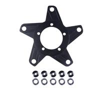 mophrati Adaptateur de pédalier de Moteur vélo électrique en Alliage d'aluminium Accessoires d'adaptateur lavables Professionnels avec vis Montage, 5 Trous 130BCD