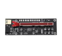 mophrati Adaptateur détachable Portable d'extension de Cartes Graphiques d'extension de Carte vidéo LED PCI-E avec Boucle de Fixation pour l'exploitation minière, N°02