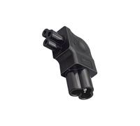 mophrati Adaptateur IEC320 C6 vers C5, Cordon Professionnel Compact pour Ordinateurs Portables et équipements informatiques. Adaptateur IEC320 C6 vers C5, convertisseur 3 Broches