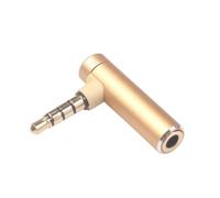 mophrati Adaptateur stéréo Prise Professionnelle en Alliage Durable caméra vidéo 90 ° Accessoires pour Smartphone Microphone Ordinateurs de Bureau