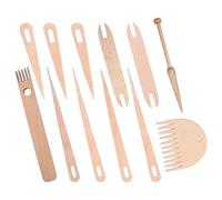 mophrati Aiguilles à tricoter en bois, outils de tissage : encouragez l’apprentissage et la créativité grâce à la tapisserie. Les enfants peuvent apprendre tisser de