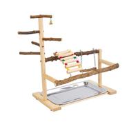 mophrati Aire de Jeux pour perroquets avec échelle, offrant des possibilités d'exercice sûres et Amusantes pour Tous Types d'oiseaux.