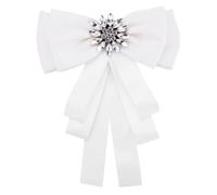 mophrati Alliage Broche Dentelle Pendentif À La Mode Doux Cadeau Taille Compacte Exquis Beau Travail Dame Fermeté, Blanc