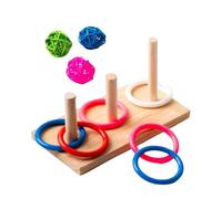 mophrati Anneau pour Perroquet - Jouet de Table Essentiel pour favoriser l'interaction, l'activité et Le développement des Oiseaux - Jouet éducatif et interactif pour perruches calopsittes