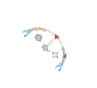 mophrati Arche de Jeu pour Poussette et siège Auto, Jouet sensoriel pour Nouveau-né, hochet Suspendu, activité Unique et Flexible avec Accessoires de Jeu sensoriels , éléphant , 87 x 25 cm