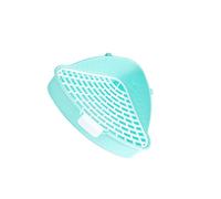 mophrati Bac à litière d'angle pour Lapins, Solution idéale pour Les Animaux d'intérieur, favorisant de Bonnes habitudes de propreté, Pratique pour Les, Bleu, 24.8 x 10.5 cm