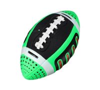 mophrati Ballon de Rugby Officiel de Taille 3 pour l'entraînement en intérieur et en extérieur, idéal pour Les Enfants et Le développement des compétences. Modèle, Vert, 11 x 22 cm