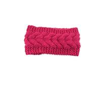 mophrati Bandeaux Hiver avec Boutons Crochet Multicolore Réglable Bandeaux Chaud Chunky Dames Cache-Oreilles Cadeaux pour Femmes, Fuchsia
