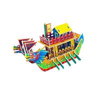 mophrati Bateau Dragon en Feutrine à Monter soi-même : Un Accessoire décoratif et créatif idéal pour Les fêtes. Fabriquez Votre Propre Bateau Dragon en Feutrine ! Vous recevrez Les matériaux
