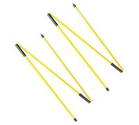 mophrati Bâtons d'alignement de Golf compacts et faciles à Transporter, Guide d'alignement, améliore la mécanique du Swing, indicateur de Direction pour l'entraînement au, Jaune, 122 cm